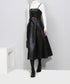 black midi sleeveless dress